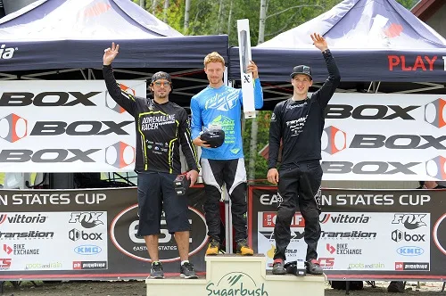 Enduro podium at Sugarbush, 2016